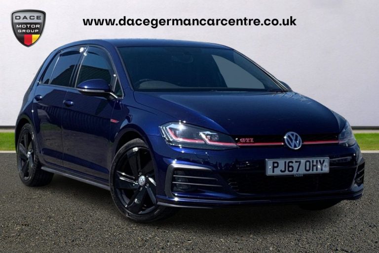 Used 2017 BLUE VOLKSWAGEN GOLF Hatchback 2.0 GTI TSI DSG 5DR AUTO 227 BHP PETROL (reg. 2017-11-17) (Automatic) for sale in Stockport