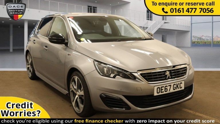 Used 2017 GREY PEUGEOT 308 Hatchback 2.0 BLUE HDI S/S GT 5d AUTO 180 BHP DIESEL (reg. 2017-12-12) (Automatic) for sale in Stockport