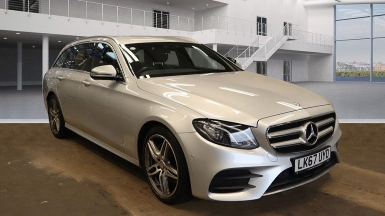 Used 2017 SILVER MERCEDES-BENZ E-CLASS Estate 2.0 E 220 D AMG LINE 5DR AUTO 192 BHP DIESEL (reg. 2017-09-01) (Automatic) for sale in Stockport