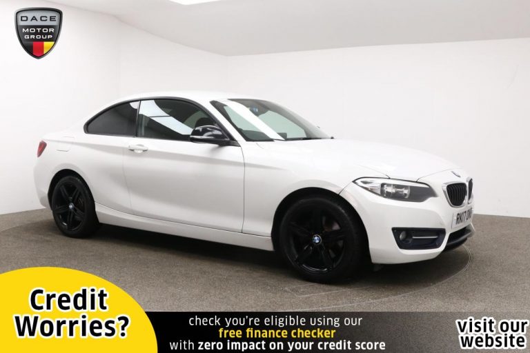 Used 2017 WHITE BMW 2 SERIES Coupe 2.0 220D SPORT 2d AUTO 188 BHP DIESEL (reg. 2017-04-05) (Automatic) for sale in Stockport