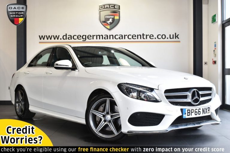 Used 2017 WHITE MERCEDES-BENZ C-CLASS Saloon 2.1 C250 D AMG LINE 4DR AUTO 204 BHP DIESEL (reg. 2017-01-18) (Automatic) for sale in Stockport