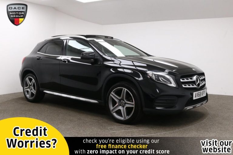 Used 2018 BLACK MERCEDES-BENZ GLA-CLASS SUV 1.6 GLA 200 AMG LINE PREMIUM PLUS 5d AUTO 154 BHP PETROL (reg. 2018-10-24) (Automatic) for sale in Stockport