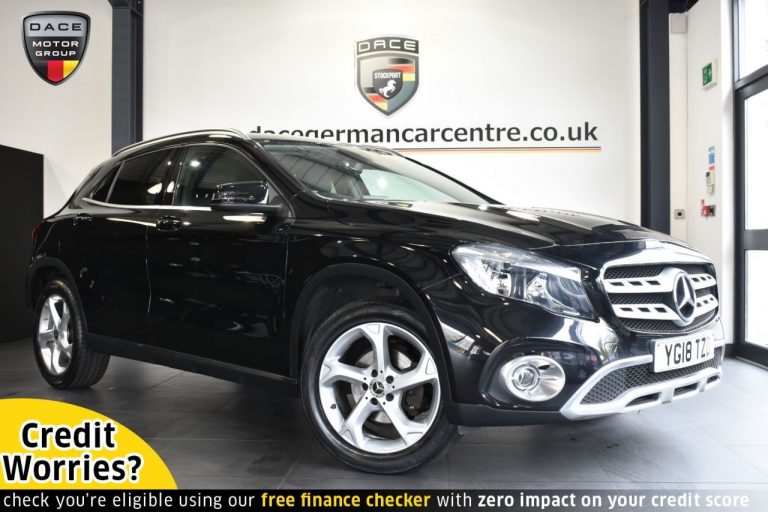 Used 2018 BLACK MERCEDES-BENZ GLA-CLASS SUV 1.6 GLA 200 SPORT 5DR 154 BHP PETROL (reg. 2018-03-29) (Automatic) for sale in Stockport