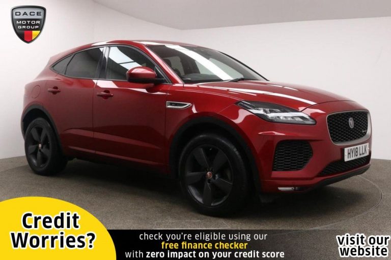 Used 2018 RED JAGUAR E-PACE SUV 2.0 R-DYNAMIC SE 5d AUTO 178 BHP DIESEL (reg. 2018-03-30) (Automatic) for sale in Stockport