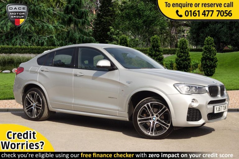 Used 2018 SILVER BMW X4 Coupe 2.0 XDRIVE20D M SPORT 4d AUTO 188 BHP DIESEL (reg. 2018-02-28) (Automatic) for sale in Stockport
