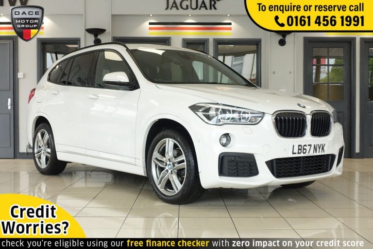 Used 2018 WHITE BMW X1 SUV 2.0 SDRIVE18D M SPORT 5d AUTO 148 BHP DIESEL (reg. 2018-02-02) (Automatic) for sale in Stockport