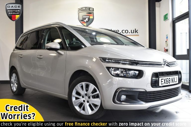 Used 2019 BEIGE CITROEN GRAND C4 SPACETOURER MPV 1.5 BLUEHDI FLAIR S/S EAT8 5DR 129 BHP DIESEL (reg. 2019-01-21) (Automatic) for sale in Stockport