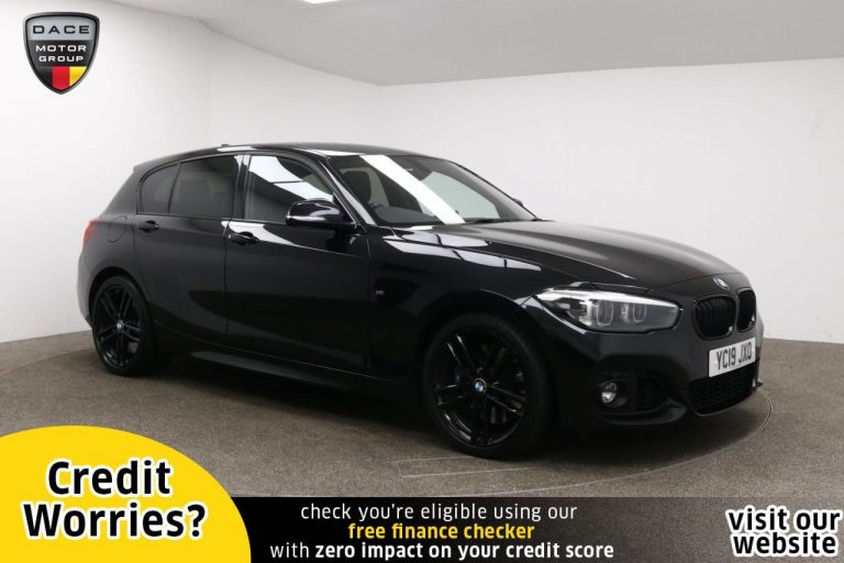 Used 2019 BLACK BMW 1 SERIES Hatchback 1.5 118I M SPORT SHADOW EDITION 3d AUTO 134 BHP PETROL (reg. 2019-03-25) (Automatic) for sale in Stockport