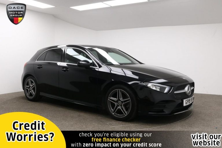 Used 2019 BLACK MERCEDES-BENZ A-CLASS Hatchback 2.0 A 200 D AMG LINE 5d AUTO 148 BHP DIESEL (reg. 2019-07-30) (Automatic) for sale in Stockport