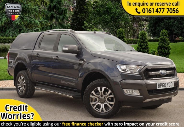 Used 2019 GREY FORD RANGER PICK UP 3.2 WILDTRAK 4X4 DCB TDCI 4d AUTO 197 BHP ( PLUS VAT ) DIESEL (reg. 2019-02-26) (Automatic) for sale in Stockport