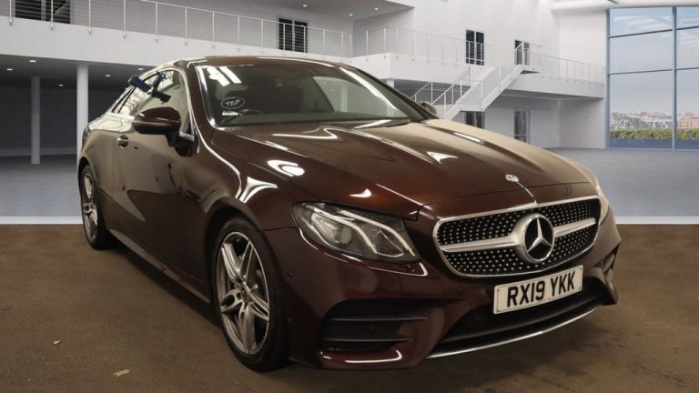 Used 2019 RED MERCEDES-BENZ E-CLASS Coupe 2.0 E 220 D AMG LINE 2DR AUTO 192 BHP DIESEL (reg. 2019-03-15) (Automatic) for sale in Stockport