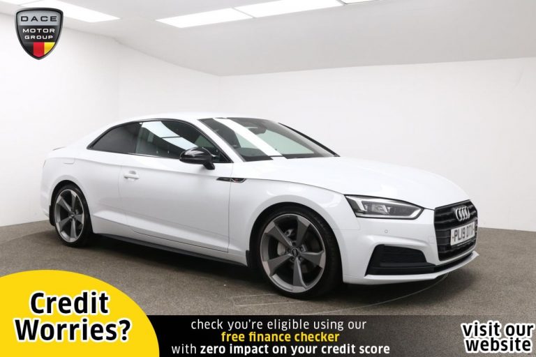 Used 2019 WHITE AUDI A5 Coupe 2.0 TDI BLACK EDITION 2d AUTO 188 BHP DIESEL (reg. 2019-06-18) (Automatic) for sale in Stockport