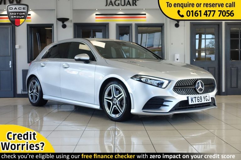 Used 2020 SILVER MERCEDES-BENZ A-CLASS Hatchback 2.0 A 200 D AMG LINE 5d 148 BHP DIESEL (reg. 2020-01-14) (Automatic) for sale in Stockport