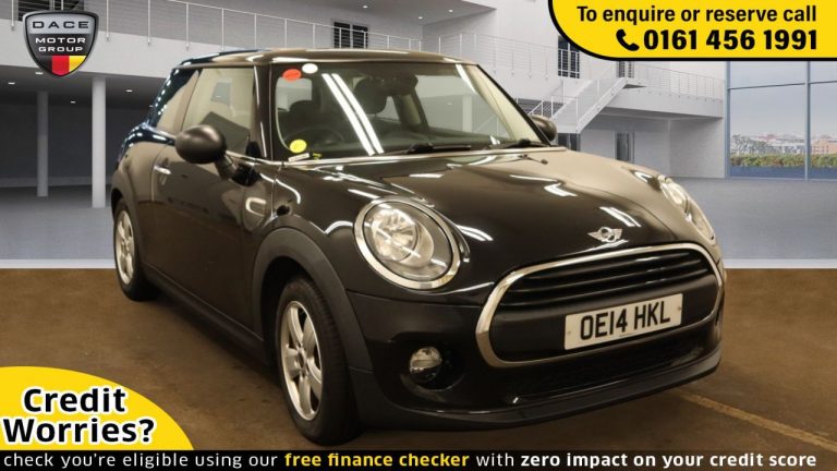 Used 2014 BLACK MINI HATCH ONE Hatchback 1.2 ONE 3d AUTO 101 BHP PETROL (reg. 2014-06-14) (Automatic) for sale in Stockport