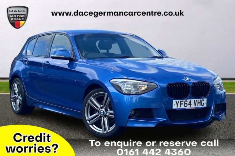 Used 2014 BLUE BMW 1 SERIES Hatchback 2.0 118D M SPORT 5DR 141 BHP DIESEL (reg. 2014-12-11) (Automatic) for sale in Stockport