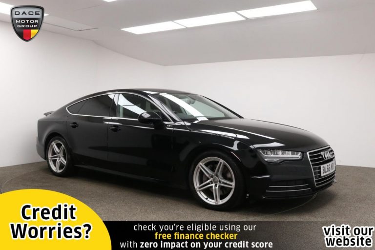 Used 2016 BLACK AUDI A7 Hatchback 3.0 SPORTBACK TDI ULTRA SE EXECUTIVE 5d AUTO 215 BHP DIESEL (reg. 2016-10-31) (Automatic) for sale in Stockport