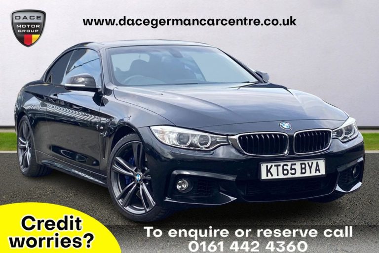 Used 2016 BLACK BMW 4 SERIES Convertible 3.0 435I M SPORT 2DR AUTO 302 BHP PETROL (reg. 2016-01-29) (Automatic) for sale in Stockport