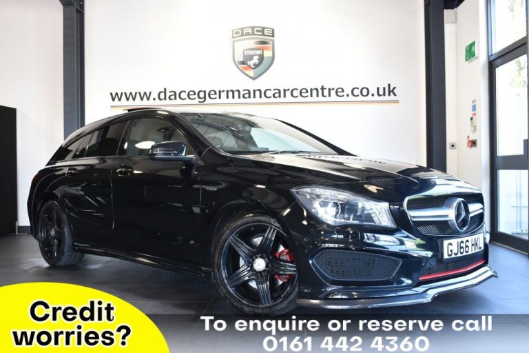 Used 2016 BLACK MERCEDES-BENZ CLA Estate 2.0 CLA 250 4MATIC AMG 5DR AUTO 215 BHP PETROL (reg. 2016-09-26) (Automatic) for sale in Stockport