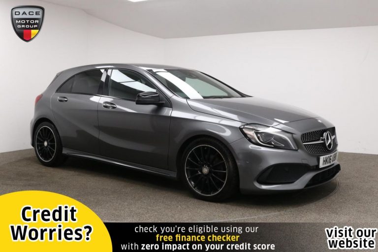 Used 2016 GREY MERCEDES-BENZ A-CLASS Hatchback 2.1 A 200 D AMG LINE PREMIUM 5d AUTO 134 BHP DIESEL (reg. 2016-06-29) (Automatic) for sale in Stockport