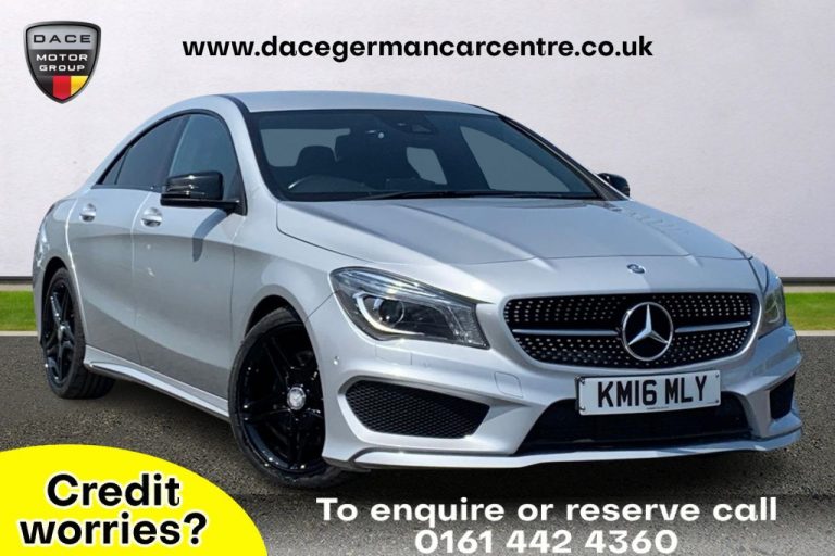 Used 2016 SILVER MERCEDES-BENZ CLA Coupe 2.1 CLA 220 D AMG LINE 4DR 174 BHP DIESEL (reg. 2016-03-30) (Automatic) for sale in Stockport