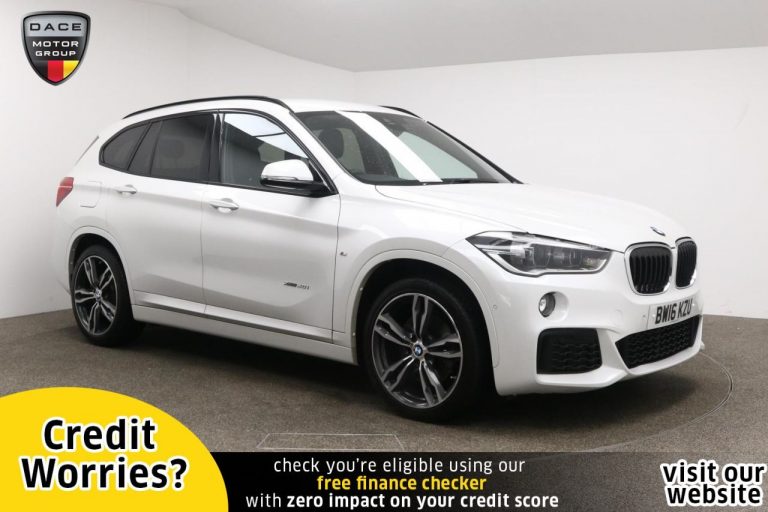 Used 2016 WHITE BMW X1 SUV 2.0 XDRIVE20I M SPORT 5d AUTO 189 BHP PETROL (reg. 2016-06-28) (Automatic) for sale in Stockport