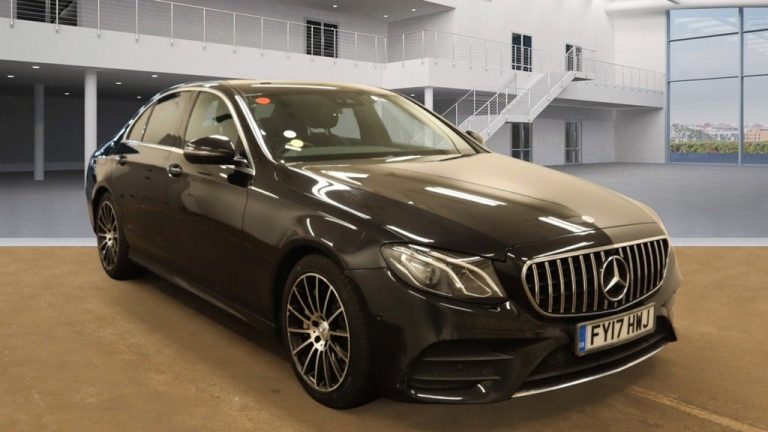 Used 2017 BLACK MERCEDES-BENZ E-CLASS Saloon 3.0 E 350 D AMG LINE 4d AUTO 255 BHP DIESEL (reg. 2017-03-23) (Automatic) for sale in Stockport