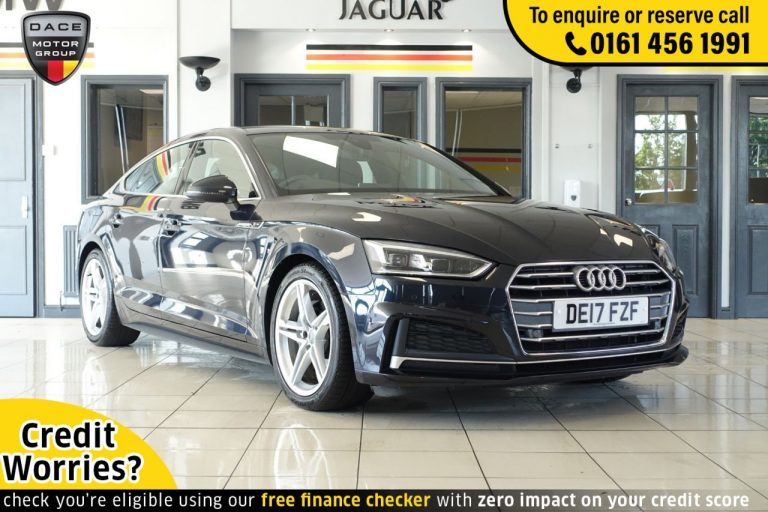 Used 2017 BLUE AUDI A5 Hatchback 2.0 SPORTBACK TDI S LINE 5d AUTO 188 BHP DIESEL (reg. 2017-04-25) (Automatic) for sale in Stockport