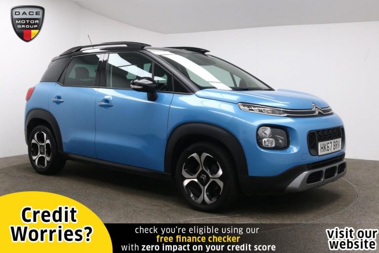 Used 2017 BLUE CITROEN C3 AIRCROSS MPV 1.2 PURETECH FLAIR S/S EAT6 5d AUTO 109 BHP PETROL (reg. 2017-12-15) (Automatic) for sale in Stockport