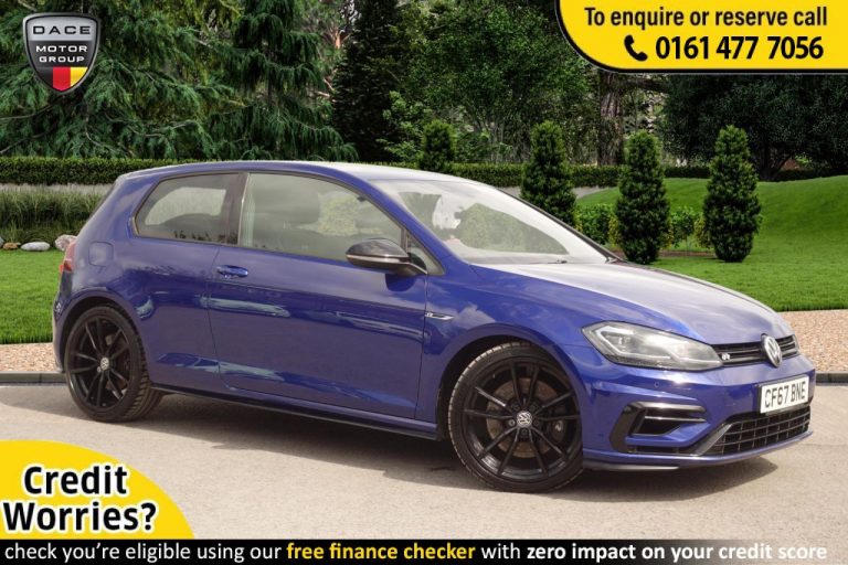 Used 2017 BLUE VOLKSWAGEN GOLF Hatchback 2.0 R TSI DSG 3d AUTO 306 BHP PETROL (reg. 2017-09-12) (Automatic) for sale in Stockport