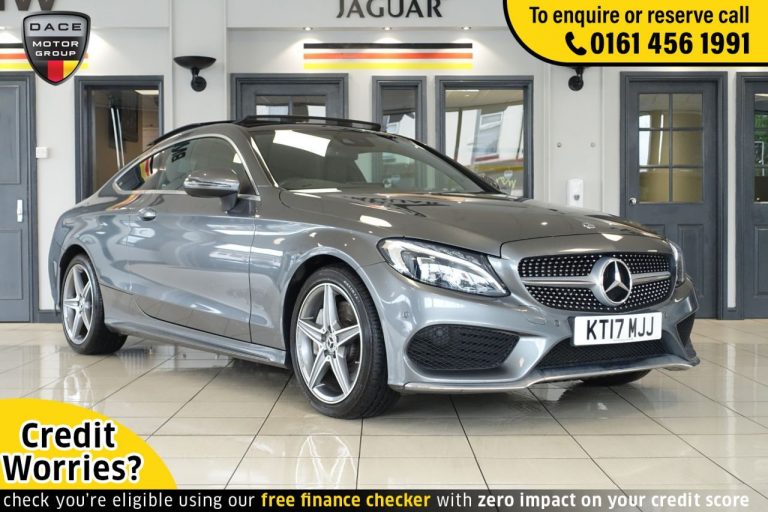 Used 2017 GREY MERCEDES-BENZ C-CLASS Coupe 2.1 C 250 D AMG LINE PREMIUM PLUS 2d AUTO 201 BHP DIESEL (reg. 2017-06-13) (Automatic) for sale in Stockport