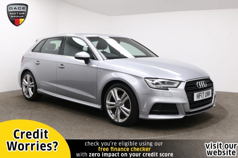 Used 2017 SILVER AUDI A3 Hatchback 1.4 TFSI S LINE 5d AUTO 148 BHP PETROL (reg. 2017-03-01) (Automatic) for sale in Stockport