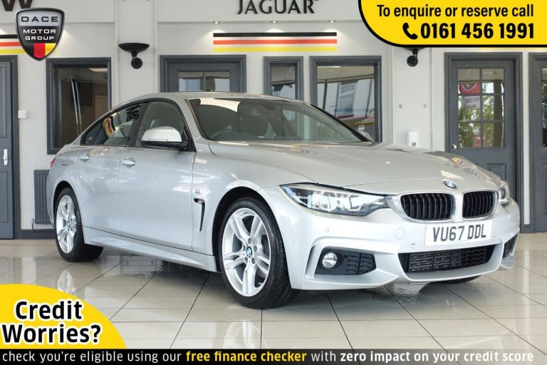 Used 2017 SILVER BMW 4 SERIES Coupe 2.0 420D M SPORT GRAN COUPE 4d AUTO 188 BHP DIESEL (reg. 2017-09-12) (Automatic) for sale in Stockport