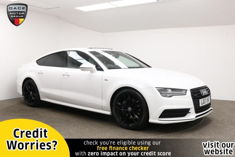 Used 2017 WHITE AUDI A7 Hatchback 3.0 SPORTBACK TDI QUATTRO S LINE 5d AUTO 268 BHP DIESEL (reg. 2017-03-31) (Automatic) for sale in Stockport