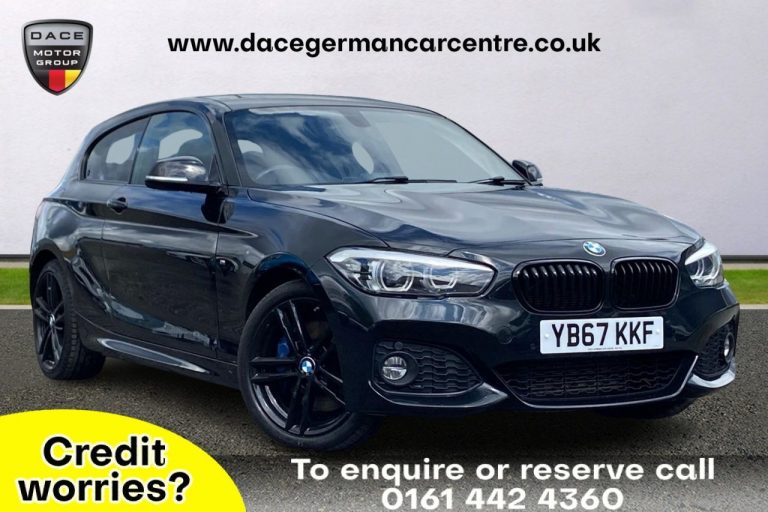 Used 2018 BLACK BMW 1 SERIES Hatchback 2.0 118D M SPORT SHADOW EDITION 3DR AUTO 147 BHP DIESEL (reg. 2018-02-16) (Automatic) for sale in Stockport