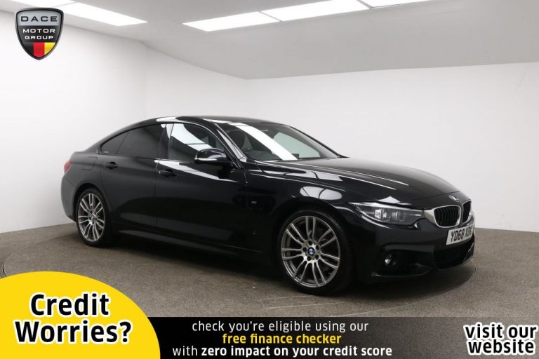 Used 2018 BLACK BMW 4 SERIES Coupe 2.0 430I M SPORT GRAN COUPE 4d AUTO 248 BHP PETROL (reg. 2018-10-12) (Automatic) for sale in Stockport