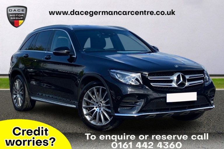 Used 2018 BLACK MERCEDES-BENZ GLC-CLASS 4x4 2.1 GLC 220 D 4MATIC AMG LINE 5d AUTO 168 BHP DIESEL (reg. 2018-03-24) (Automatic) for sale in Stockport