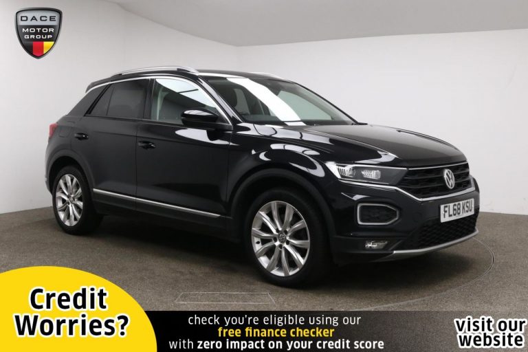 Used 2018 BLACK VOLKSWAGEN T-ROC Hatchback 2.0 SEL TSI 4MOTION DSG 5d 188 BHP PETROL (reg. 2018-09-20) (Automatic) for sale in Stockport