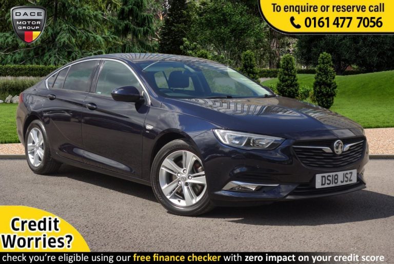 Used 2018 BLUE VAUXHALL INSIGNIA GRAND SPORT Hatchback 1.6 SRI NAV 5d AUTO 134 BHP DIESEL (reg. 2018-05-31) (Automatic) for sale in Stockport
