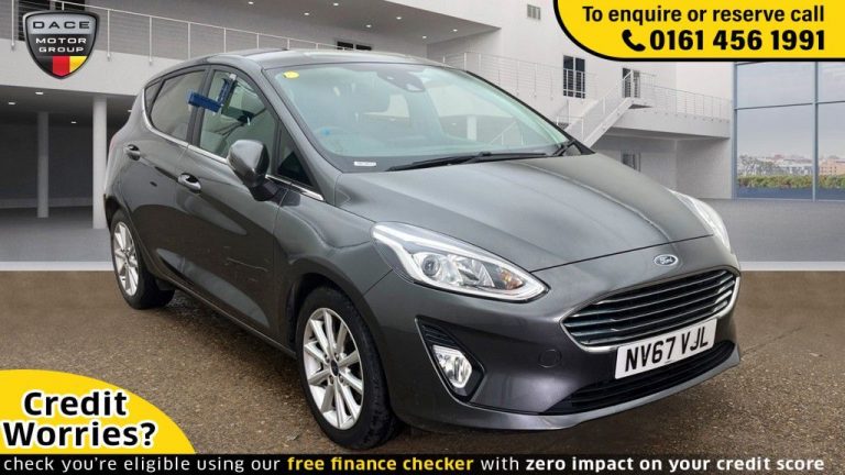 Used 2018 GREY FORD FIESTA Hatchback 1.0 TITANIUM 5d AUTO 99 BHP PETROL (reg. 2018-01-31) (Automatic) for sale in Stockport