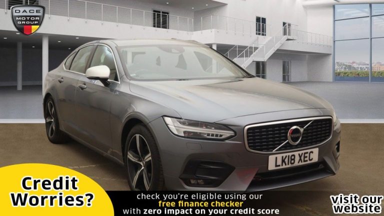 Used 2018 GREY VOLVO S90 Saloon 2.0 D4 R-DESIGN 4d AUTO 188 BHP DIESEL (reg. 2018-03-26) (Automatic) for sale in Stockport