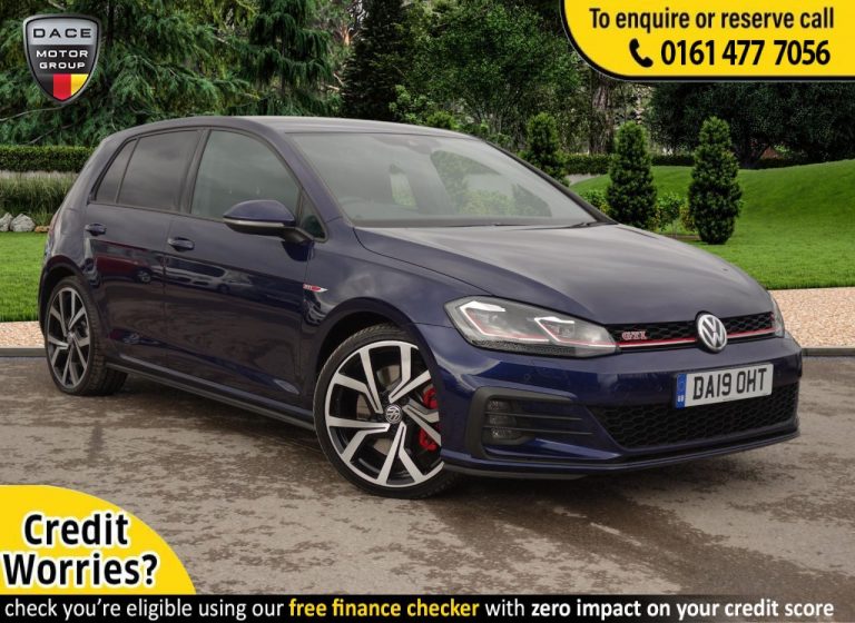 Used 2019 BLUE VOLKSWAGEN GOLF Hatchback 2.0 GTI PERFORMANCE TSI DSG 5d AUTO 242 BHP PETROL (reg. 2019-04-15) (Automatic) for sale in Stockport