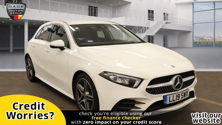 Used 2019 WHITE MERCEDES-BENZ A-CLASS Hatchback 2.0 A 220 AMG LINE 5d AUTO 188 BHP PETROL (reg. 2019-03-30) (Automatic) for sale in Stockport