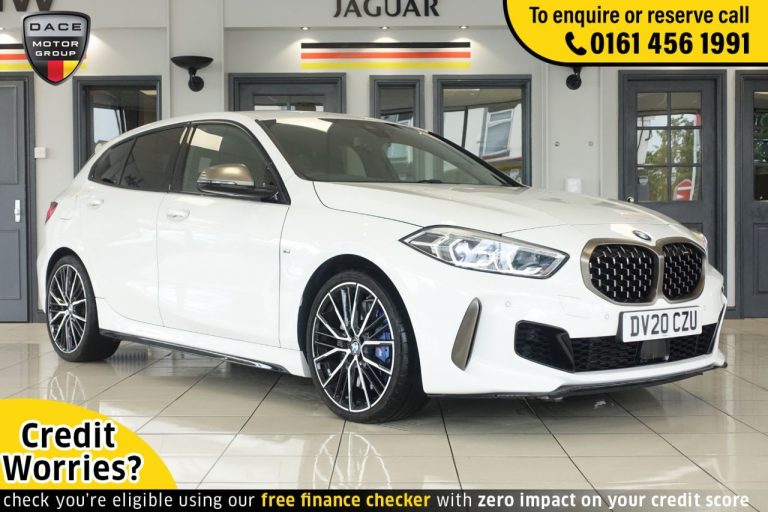 Used 2020 WHITE BMW M135I Hatchback 2.0 M135I XDRIVE 5d AUTO 302 BHP PETROL (reg. 2020-06-08) (Automatic) for sale in Stockport