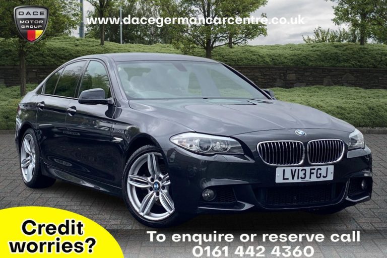 Used 2013 GREY BMW 5 SERIES Saloon 2.0 520D M SPORT 4DR AUTO 181 BHP DIESEL (reg. 2013-03-28) (Automatic) for sale in Stockport