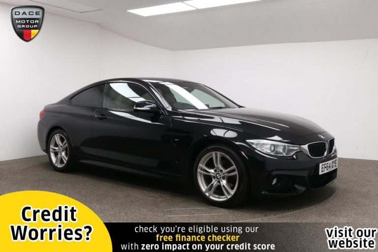 Used 2014 BLACK BMW 4 SERIES Coupe 2.0 420D M SPORT 2d AUTO 181 BHP DIESEL (reg. 2014-12-31) (Automatic) for sale in Stockport