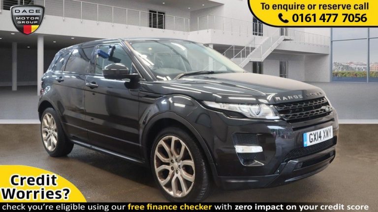 Used 2014 BLACK LAND ROVER RANGE ROVER EVOQUE Estate 2.2 SD4 DYNAMIC 5d AUTO 190 BHP DIESEL (reg. 2014-03-01) (Automatic) for sale in Stockport