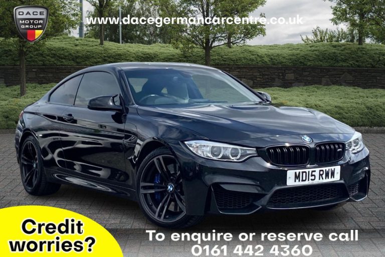 Used 2015 BLACK BMW M4 Coupe 3.0 M4 2DR 426 BHP PETROL (reg. 2015-06-30) (Automatic) for sale in Stockport