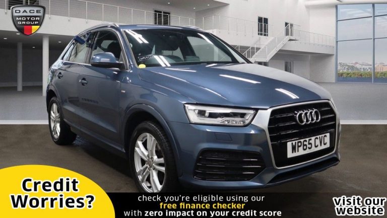 Used 2015 BLUE AUDI Q3 Estate 1.4 TFSI S LINE 5d AUTO 148 BHP PETROL (reg. 2015-11-20) (Automatic) for sale in Stockport