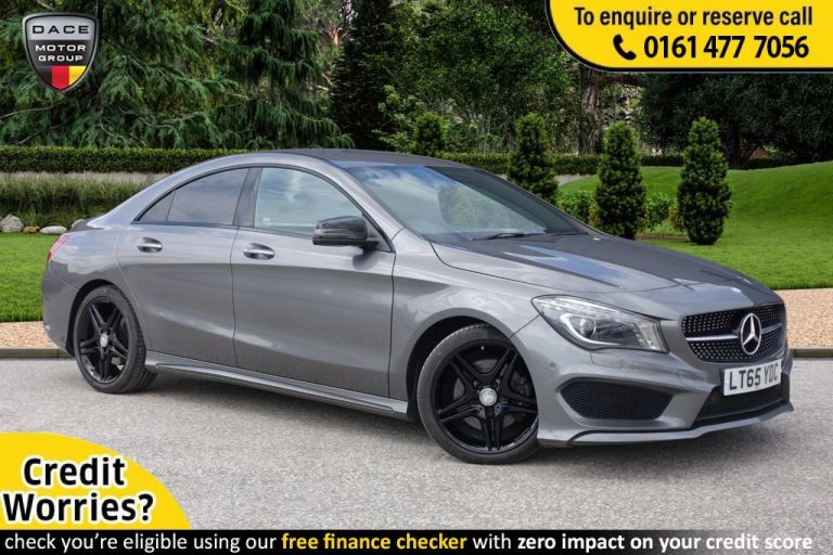 Used 2015 GREY MERCEDES-BENZ CLA Coupe 2.1 CLA 220 D AMG LINE 4d AUTO 174 BHP DIESEL (reg. 2015-09-30) (Automatic) for sale in Stockport