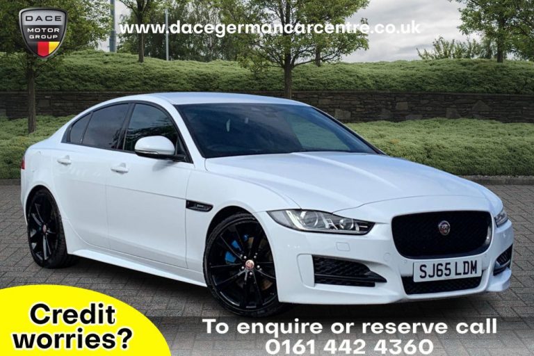 Used 2015 WHITE JAGUAR XE Saloon 2.0 GTDI R-SPORT 4DR 237 BHP PETROL (reg. 2015-12-21) (Automatic) for sale in Stockport